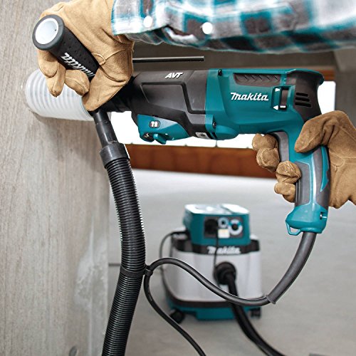 Makita (HR2641X1) SDS-PLUS 3-Mode Variable Speed AVT Rotary Hammer with Case and 4-1/2" Angle Grinder, 1"