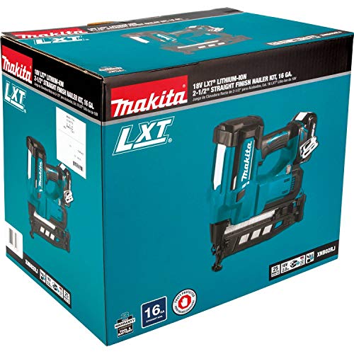 Makita (XNB02RJ) 18V LXT 2-1/2" 16-Gauge Straight Finish Nailer Kit