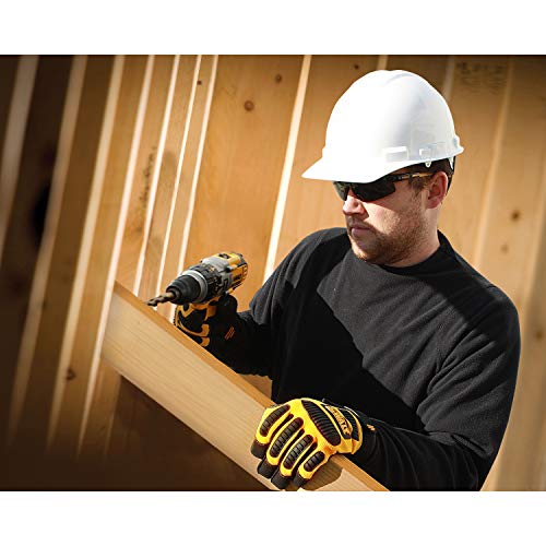 DEWALT DPG99 HDP Polarized Safety Glasses ANSI Z87.1+ Rated Protective Eyewear with Rubber Temples, Adjustable Nosepiece, Neck Cord & Carry Bag