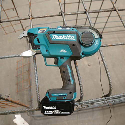 Makita (XRT02TK) 18V LXT Lithium-Ion Brushless Cordless Deep Capacity Rebar Tying Tool Kit (5.0Ah)