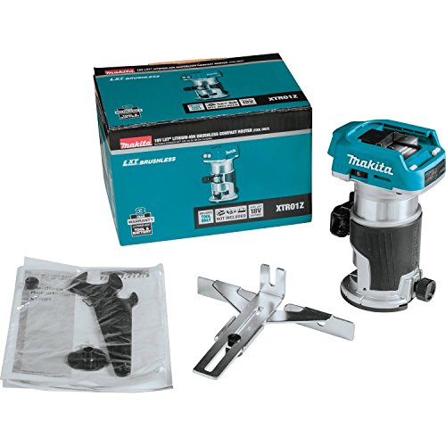 Makita (XTR01T7) 18V LXT Lithium-Ion Brushless Cordless Compact Router Kit