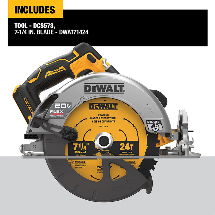 DEWALT DCS573B FlexVolt Advantage Circular Saw (Bare Tool)