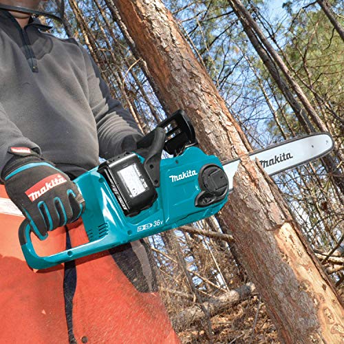 Makita 18V LXT Brushless 16" Chain Saw Kit with 4 Batteries (5.0Ah)