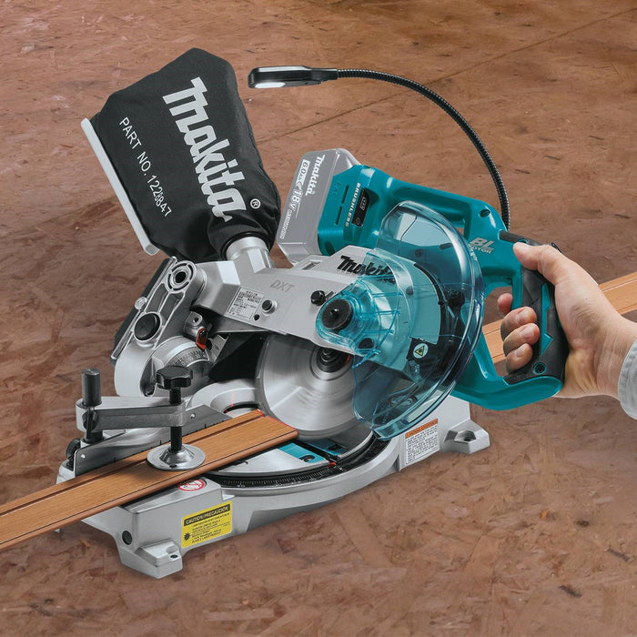 Makita (XSL05Z) 18V LXT Lithium-Ion Brushless Cordless 6-1/2" Compact Dual-Bevel Compound Miter Saw, laser (Bare Tool)