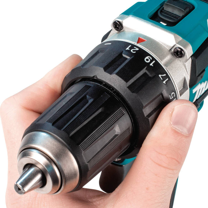 Makita (XFD12T) 18V LXT Lithium-Ion Compact Brushless Cordless 1/2" Driver-Drill Kit, 2-speed, var. spd., L.E.D. Light, bag (5.0Ah)
