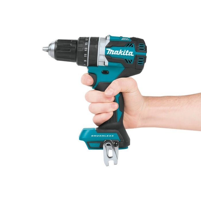 Makita 18V LXT Lithium-Ion Compact Brushless Cordless 1/2" Hammer Driver-Drill (Bare Tool)