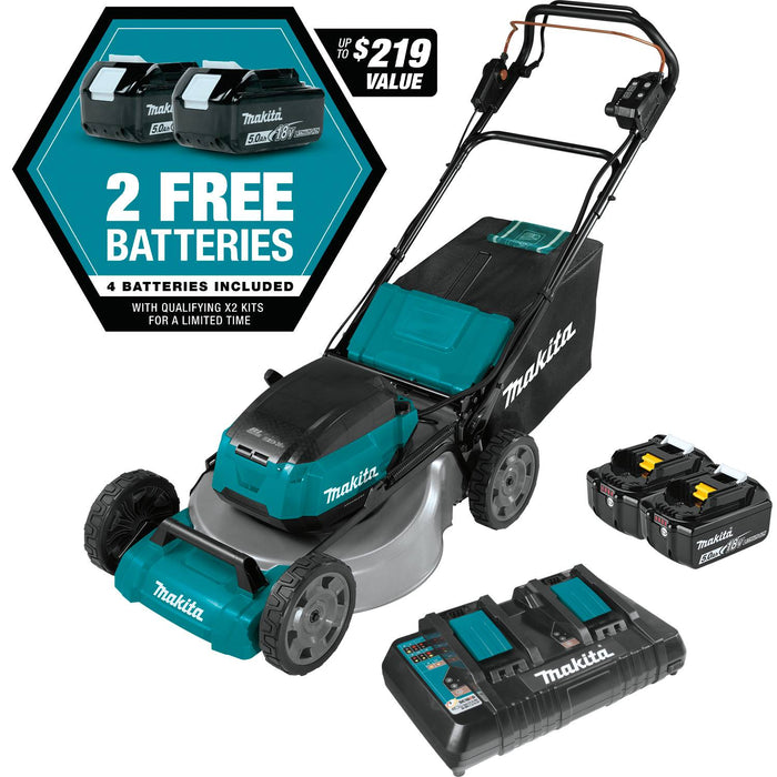 Makita (XML08PT1) 18V LXT (XML08PT1) Brushless 21 In. Self-Propelled Commercial Lawn Mower Kit