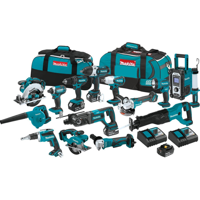 Makita (XCS04T1) 18V LXT Lithium-Ion Cordless 15 Pc. Combo Kit